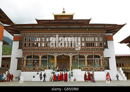 Tashichho Dzong, Buddhistic monastero, Thimphu Thimphu distretto, Bhutan Foto Stock