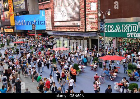 Times Square, Duffy Square, 42nd Street, Midtown Manhattan, New York, Stati Uniti d'America Foto Stock