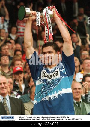 Rugby League - pietre di Premiership - Finale Wigan v St Helens Foto Stock