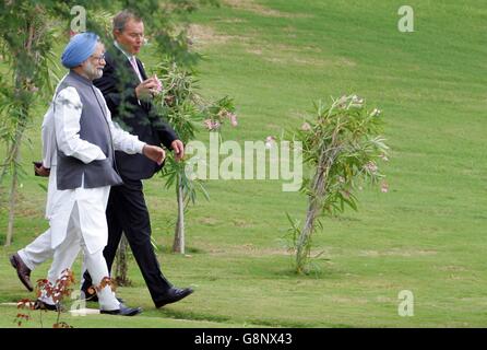 India-UK Bi-colloqui laterale - Rajasthan Foto Stock