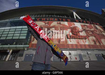 Arsenal V Barcelona - UEFA Champions League - Turno di 16 - Prima tappa - Emirates Stadium Foto Stock