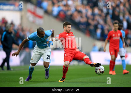 Liverpool e Manchester City - Capital One Cup - finale - Wembley Stadium Foto Stock