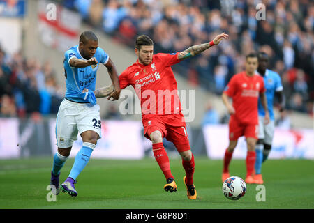 Liverpool e Manchester City - Capital One Cup - finale - Wembley Stadium Foto Stock