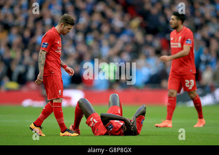 Liverpool e Manchester City - Capital One Cup - finale - Wembley Stadium Foto Stock