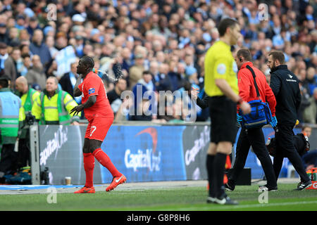 Liverpool e Manchester City - Capital One Cup - finale - Wembley Stadium Foto Stock