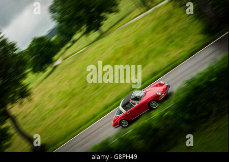 Porsche 911 Targa auto classica su strada Foto Stock