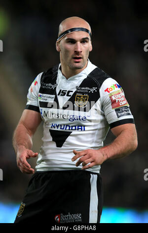 Hull FC vs Salford Red Devils - First Utility Super League - KC Stadium. Danny Houghton, Hull FC Foto Stock