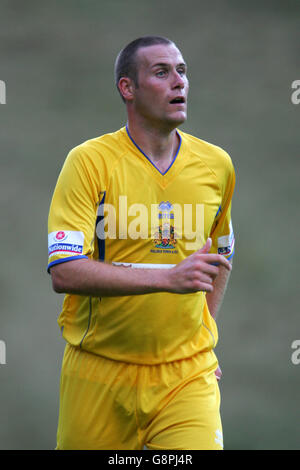 Calcio - friendly - Halifax Town v Leeds United - The Shay Stadium. Adam Quinn, Città di Halifax Foto Stock