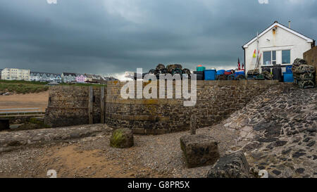 Bude lock situato in Cornovaglia, Inghilterra Foto Stock