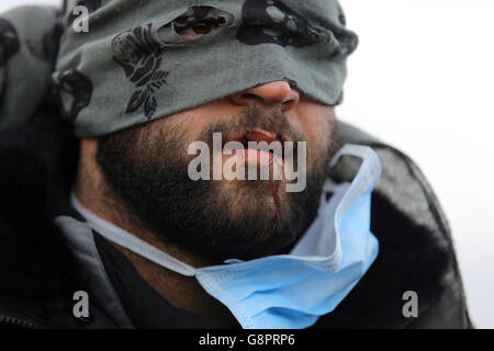 Crisi di migranti Foto Stock