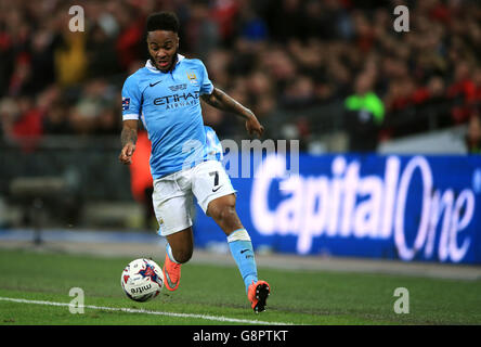 Liverpool e Manchester City - Capital One Cup - finale - Wembley Stadium Foto Stock