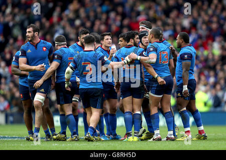 Scozia v Francia - 2016 RBS Sei Nazioni - BT Murrayfield Foto Stock