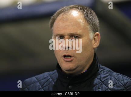 Oldham Athletic v Blackpool - Cielo lega Bet One - SportsDirect.com Park Foto Stock