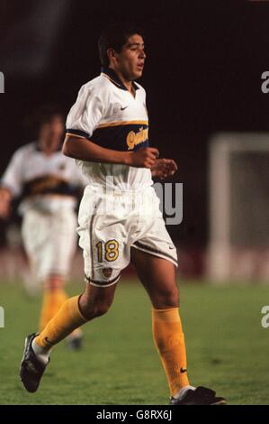Calcio sudamericano - Copa Libertadores - Cruzeiro contro Boca Juniors. Juan Roman Riquelme, Boca Juniors Foto Stock