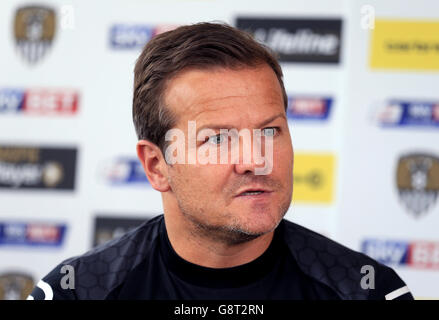 Mark Cooper Conferenza stampa - Meadow Lane Foto Stock