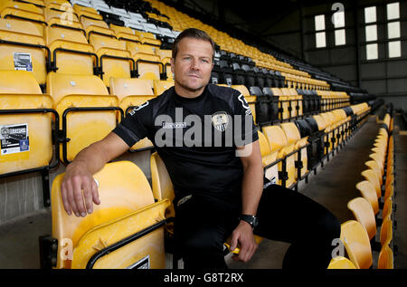 Mark Cooper Conferenza stampa - Meadow Lane Foto Stock