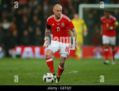 Galles / Irlanda del Nord - International friendly - Cardiff City Stadium. David Cotterill del Galles durante l'International friendly al Cardiff City Stadium. Foto Stock