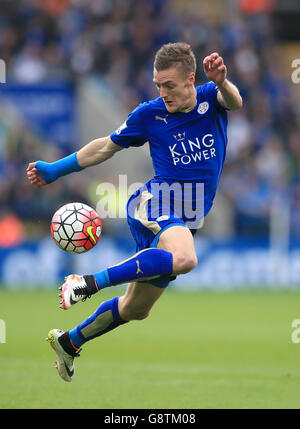 Leicester City / Southampton - Barclays Premier League - King Power Stadium. Jamie Vardy di Leicester City in azione durante la partita della Barclays Premier League al King Power Stadium di Leicester. Foto Stock