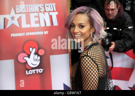 Alesha Dixon partecipa al Got Talent Launch della Gran Bretagna che si tiene al Regents Street Cinema di Londra. PREMERE ASSOCIAZIONE foto. Data immagine: Giovedì 7 aprile 2016. Guarda la storia di PA SHOWBIZ Talent. Il credito fotografico dovrebbe essere: Jonathan Brady/PA Wire Foto Stock