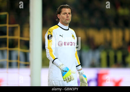 Borussia Dortmund v Liverpool - UEFA Europa League - quarto finale - prima tappa - segnale Iduna Park. Roman Weidenfeller, portiere di Borussia Dortmund Foto Stock