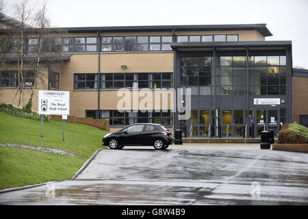 Edinburgh edificio scolastico di timori per la sicurezza Foto Stock