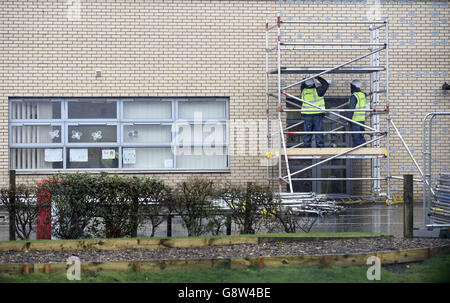 Edinburgh edificio scolastico di timori per la sicurezza Foto Stock