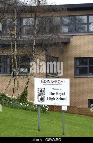 Edinburgh edificio scolastico di timori per la sicurezza Foto Stock