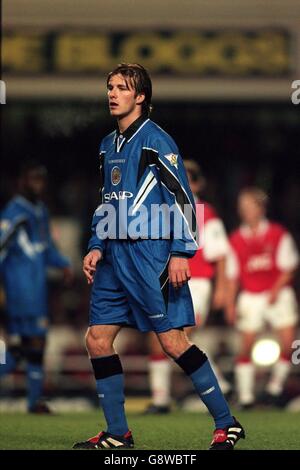 Calcio - fa Carling Premiership - Arsenal / Manchester United. David Beckham, Manchester United Foto Stock