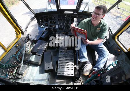 Sea King elicottero glamping alloggio Foto Stock