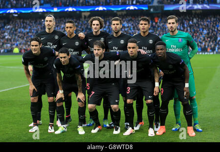 Manchester City v Paris Saint-Germain - UEFA Champions League - Quarti di Finale - Seconda tappa - Etihad Stadium Foto Stock