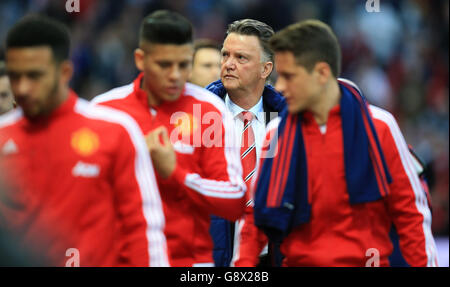 Manchester United / Crysal Palace - Barclays Premier League - Old Trafford. Louis van Gaal, direttore del Manchester United Foto Stock