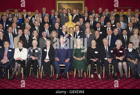 Il Principe di Galles e la Duchessa di Cornovaglia ospitano un ricevimento per i vincitori dei British Academy Awards al St James's Palace di Londra. Foto Stock