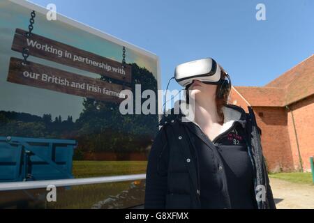 McDonald's seguire la nostra campagna Foodsteps Foto Stock