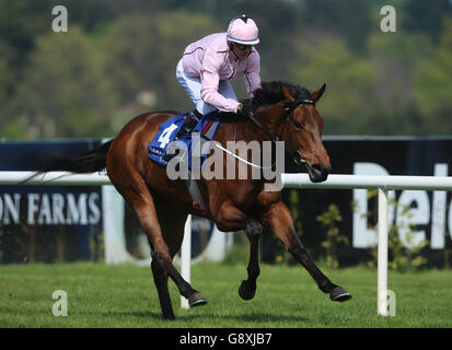 Ora o mai guidato da Kieren Fallon vince il Derrinstown Stud 1,000 Guineas Trial durante il Derrinstown Stud Derby Trial Day presso l'ippodromo di Leopardstown, Dublino. Foto Stock