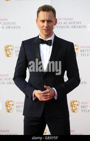 Tom Hiddleston partecipa alla House of Fraser BAFTA TV Awards 2016 al Royal Festival Hall di Southbank, Londra. PREMERE ASSOCIAZIONE foto. Data immagine: Domenica 8 maggio 2016. Vedere PA Story SHOWBIZ BAFTA. Il credito fotografico dovrebbe essere: Jonathan Brady/PA Wire Foto Stock