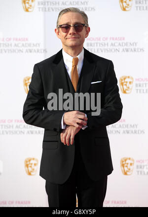 Martin Freeman partecipa alla House of Fraser BAFTA TV Awards 2016 al Royal Festival Hall di Southbank, Londra. PREMERE ASSOCIAZIONE foto. Data immagine: Domenica 8 maggio 2016. Vedere PA Story SHOWBIZ BAFTA. Il credito fotografico dovrebbe essere: Jonathan Brady/PA Wire Foto Stock