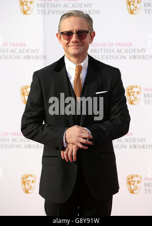 Martin Freeman partecipa alla House of Fraser BAFTA TV Awards 2016 al Royal Festival Hall di Southbank, Londra. PREMERE ASSOCIAZIONE foto. Data immagine: Domenica 8 maggio 2016. Vedere PA Story SHOWBIZ BAFTA. Il credito fotografico dovrebbe essere: Jonathan Brady/PA Wire Foto Stock