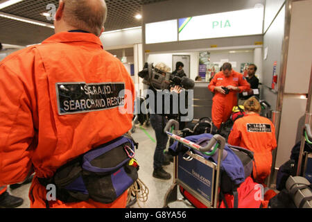 Il Terremoto in Asia Foto Stock