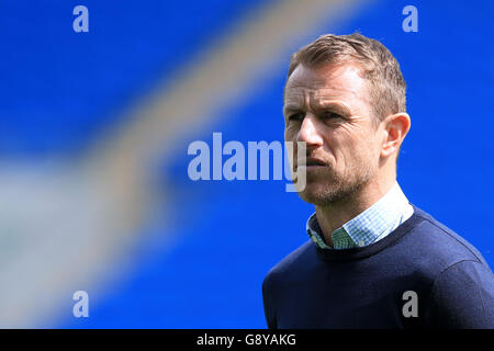 Cardiff City / Birmingham City - Campionato Sky Bet - Cardiff City Stadium. Gary Rowett, responsabile della città di Birmingham Foto Stock