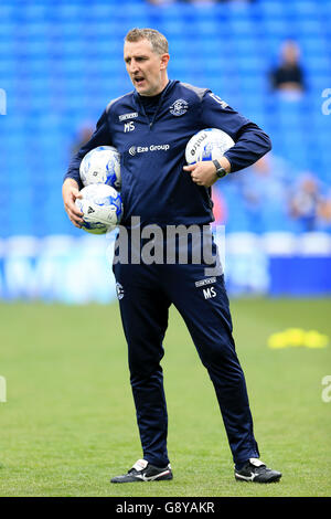 Cardiff City / Birmingham City - Campionato Sky Bet - Cardiff City Stadium. Mark sale, allenatore della prima squadra di Birmingham City Foto Stock