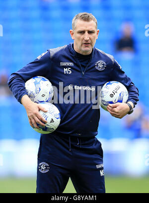 Cardiff City / Birmingham City - Campionato Sky Bet - Cardiff City Stadium. Mark sale, allenatore della prima squadra di Birmingham City Foto Stock