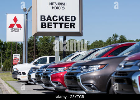 Belleville, Ontario, Canada. Il 24 giugno 2016. La Mitsubishi concessionaria auto a Belleville, Ont., il 24 giugno 2016. © Lars Hagberg/ZUMA filo/Alamy Live News Foto Stock