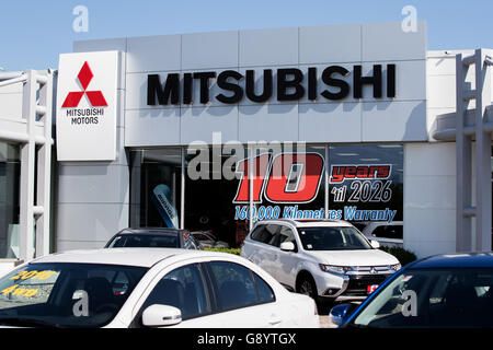 Belleville, Ontario, Canada. Il 24 giugno 2016. La Mitsubishi concessionaria auto a Belleville, Ont., il 24 giugno 2016. © Lars Hagberg/ZUMA filo/Alamy Live News Foto Stock