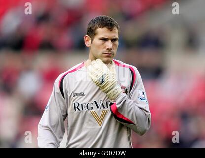 Calcio - fa Barclays Premiership - Sunderland v Portsmouth - lo Stadio di luce. Kelvin Davis, portiere della Sunderland Foto Stock