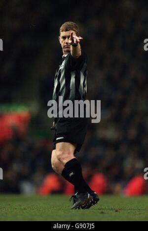 Calcio - fa Carling Premiership - Liverpool contro Blackburn Rovers. Paul Durkin, arbitro Foto Stock