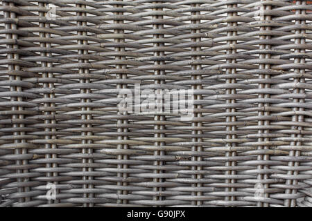 Rattan legno grigio texture, modelli naturali Foto Stock