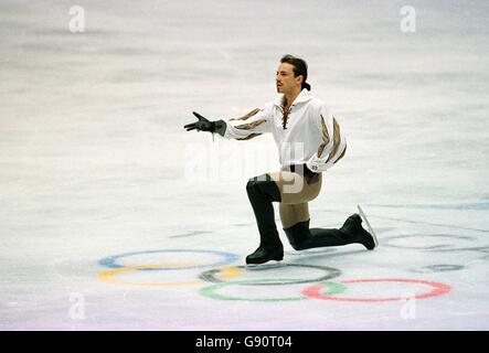 La figura pattinare - Olimpiadi invernali - Nagano 1998 - Uomini pattinaggio gratuito Foto Stock