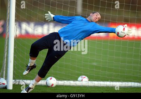 Calcio - amichevole - Argentina v Inghilterra - Inghilterra formazione - Carrington. Paul Robinson dell'Inghilterra Foto Stock