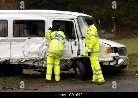 INCIDENTE Bus Foto Stock