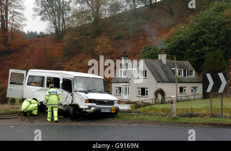 INCIDENTE Bus Foto Stock